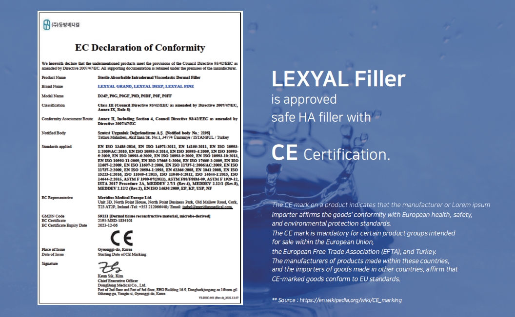 LEXYAL Filler with CE (No lidocaine)